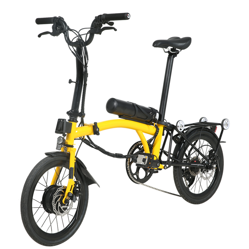 B17- 17 tum bärbar dubbel fällbar elektrisk cykel